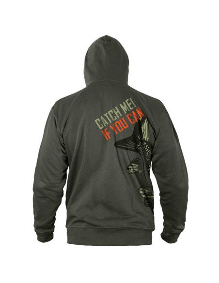 Delphin Catch me CARP NX Kapuzenpullover Größe S Hoodie-Hoodie, Shirts, Jacken & Co-JJ-Fishing
