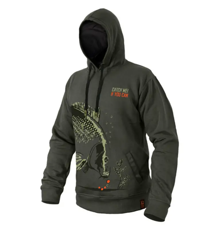 Delphin Catch me CARP NX Größe XXL Kapuzenpullover Hoodie Karpfen Angelbekleidung-Hoodie, Shirts, Jackets & Co-JJ-Fishing