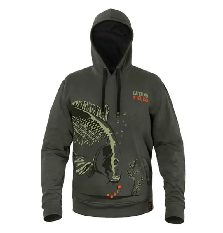 Delphin Catch me CARP NX Größe XXXXL KING SIZE Kapuzenpullover Hoodie Karpfen Angelbekleidung-Hoodie, Shirts, Jackets & Co-JJ...