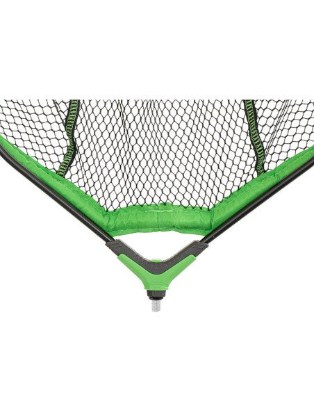 Delphin REAXE 50x40cm FloateR CUBE Gummierter Kescher Method Feeder Quadratisch Kescherkopf Schwimmend Extra Robust-Landing n...