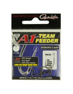 Gamakatsu A1 Team Feeder Strong Carp Hooks 10 Stück Size 8 Made in Japan Method Feeder Angelhaken-Hook & Co-JJ-Fishing 2