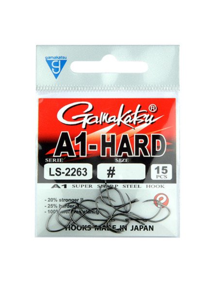 Gamakatsu A1-HARD Hooks 15 Stück Size 12 Made in Japan Method Feeder Angelhaken-Hook & Co-JJ-Fishing