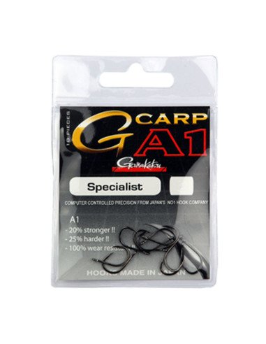 Gamakatsu G-Carp A1 Specialist Hooks 10 Stück Size 4 Made in Japan Karpfen Angelhaken-Hook & Co-JJ-Fishing