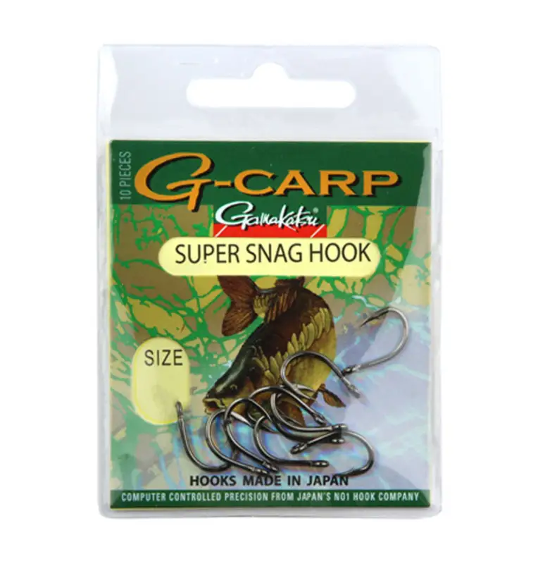 Gamakatsu G-Carp Super Snag Hook 10 Stück Size 4 Made in Japan Karpfen Angelhaken-Hook & Co-JJ-Fishing