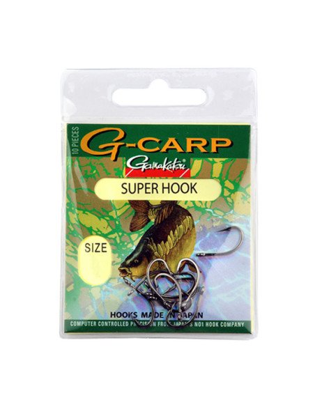 Gamakatsu G-Carp Super Hook 10 Stück Size 6 Made in Japan Karpfen Angelhaken-Hook & Co-JJ-Fishing
