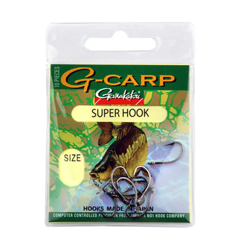 Gamakatsu G-Carp Super Hook 10 Stück Size 1 Made in Japan Karpfen Angelhaken-Hook & Co-JJ-Fishing