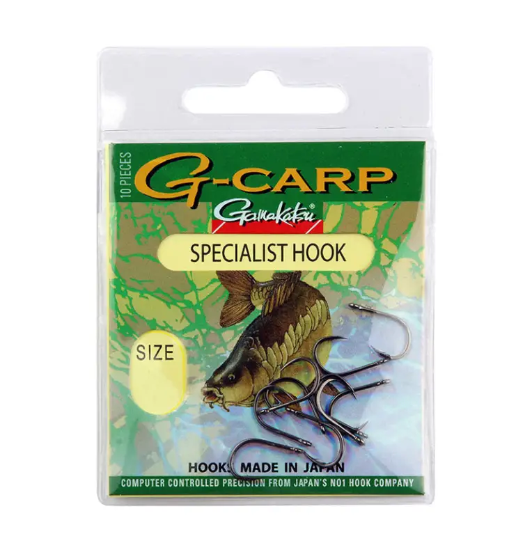 Gamakatsu G-Carp Specialist Hook Size 6 10Stk. Made in Japan Karpfen Angelhaken-Hook & Co-JJ-Fishing