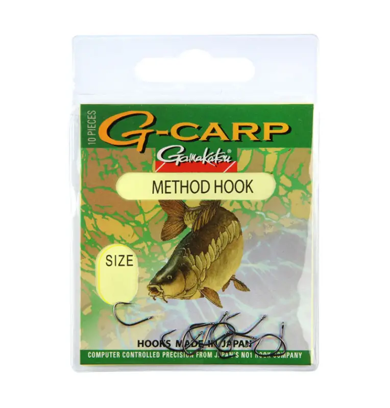 Gamakatsu G-Carp Method Hook 10 Stück Size 6 Made in Japan Method Feeder Angelhaken-Hook & Co-JJ-Fishing