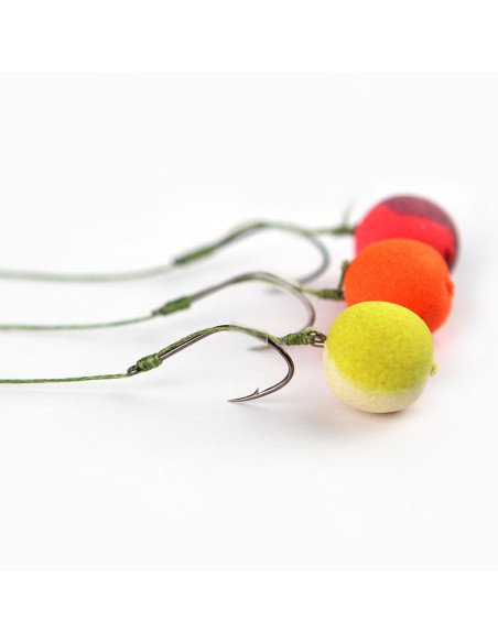 Nevis Premium Method Feeder Bait Spike Rig Size 8 Länge 8,5cm Geflochten 0,14mm 5Stk. End Tackle-Pre-Compartments-JJ-Fishing