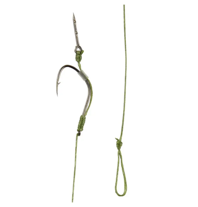 Nevis Premium Method Feeder Bait Spike Rig Size 8 Länge 8,5cm Geflochten 0,14mm 5Stk. End Tackle-Pre-Compartments-JJ-Fishing