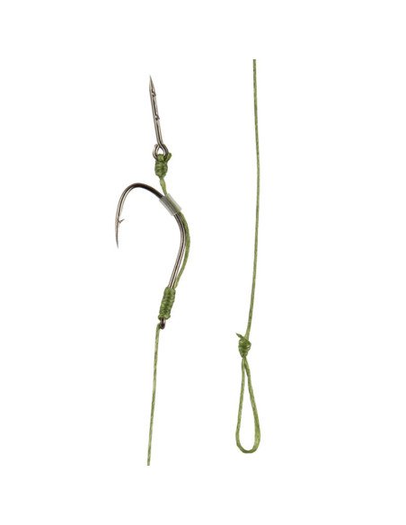 Nevis Premium Method Feeder Bait Spike Rig Size 8 Länge 8,5cm Geflochten 0,14mm 5Stk. End Tackle-Pre-Compartments-JJ-Fishing