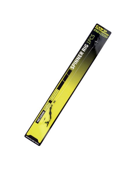 Carp Academy Fat Crank Spinner Rig 1 Stück Länge 14cm 25lb Size 2 Barbed Fluorocarbon Vorfach-Vorfächer-JJ-Fishing