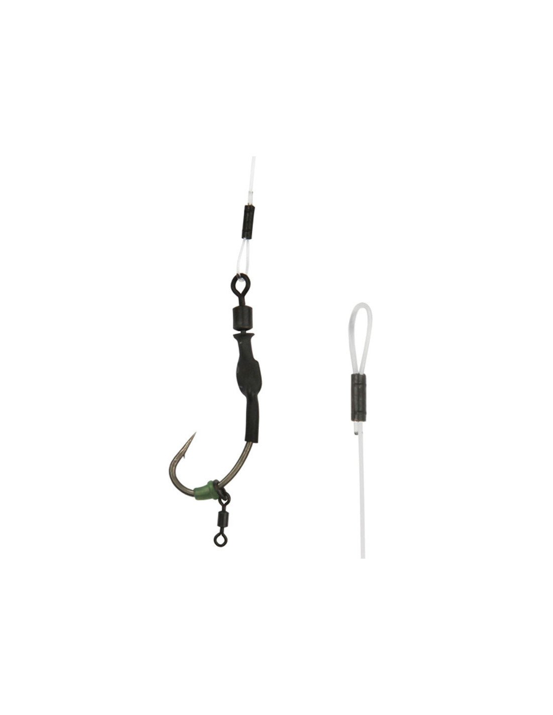 Tornillo 20x Boile Tornillo Clavija Anillo Ovalado Giratorio D-Rig Chod Rig Aparejos De Pesca