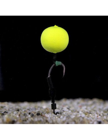 Carp Academy Curved Shank Spinner Rig 1 Stück Länge 14cm 25lb Size 2 Barbed Fluorocarbon Vorfach-Vorfächer-JJ-Fishing