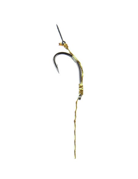 Steg Curved Shank PVA Rig 2 Stück Länge 12cm 25lb Size 6 Micro Barbed Vorfach mit Bayonet-Vorfächer-JJ-Fishing