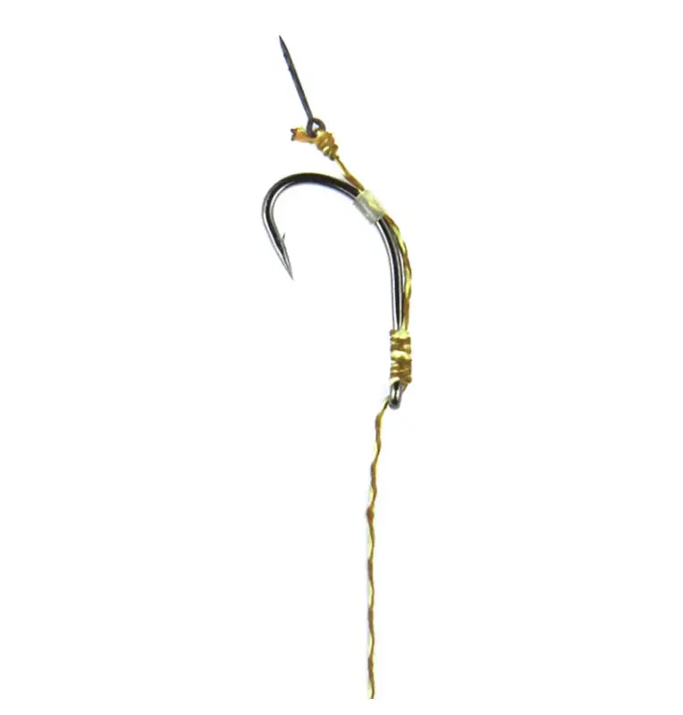 Steg Curved Shank PVA Rig 2 Stück Länge 12cm 25lb Size 4 Micro Barbed Vorfach mit Bayonet-Vorfächer-JJ-Fishing