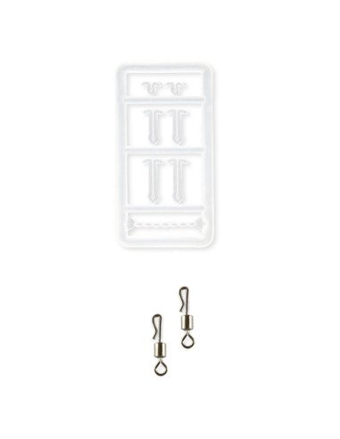 Carp Academy Barbless Boilie Rig Size 8 Länge 23cm 25lb Geflochten mit Boilie Stopper End Tackle-Pre-Compartments-JJ-Fishing