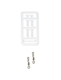 Carp Academy Basic Rig 2 Stück Länge 25cm 25lb Size 6 Barbless Vorfach mit Boilie Stopper-Vorfächer-JJ-Fishing 2