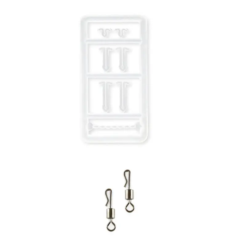 Carp Academy Basic Rig 2 Stück Länge 25cm 25lb Size 6 Barbless Vorfach mit Boilie Stopper-Vorfächer-JJ-Fishing