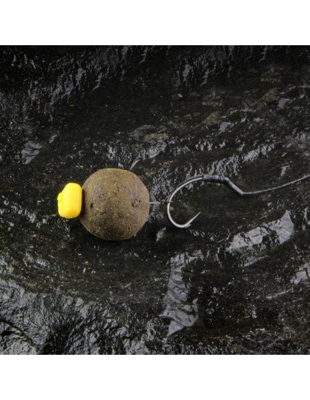 Carp Academy Blow Back Rig 2 Stück Länge 18cm 25lb Size 6 Barbed Vorfach mit Boilie Stopper-Vorfächer-JJ-Fishing