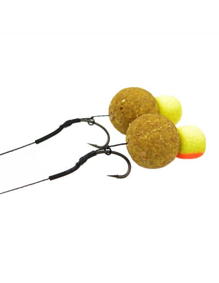 Carp Academy Blow Back Boilie Rig Size 4 Länge 18cm 25lb Geflochten mit Boilie Stopper End Tackle-Pre-Compartments-JJ-Fishing