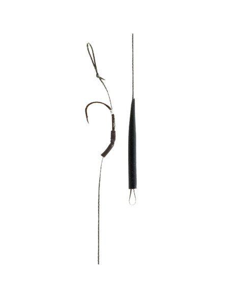 Carp Academy Snowman Aligner Boilie Rig Size 6 Länge 21cm 25lb 2Stk. Geflochten mit Boilie Stopper End Tackle-Pre-Compartment...