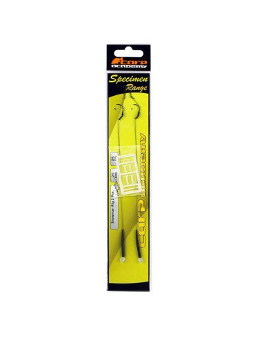 Carp Academy Snowman Rig 2 Stück Länge 21cm 25lb Size 4 Barbed Vorfach mit Boilie Stopper-Vorfächer-JJ-Fishing