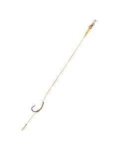 Carp Academy Blowout Rig 1 Stück Länge 23cm 25lb Size 2 Barbed Vorfach mit Wirbel und Boilie Stopper-Vorfächer-JJ-Fishing