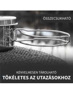 Nevis Outdoor Kochset 6 Teilig Edelstahl Camping Geschirr-Outdoor Cooking-JJ-Fishing 2