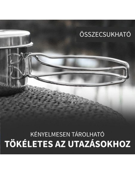 Nevis Premium Kochgeschirr Set Edelstahl 6 Teilig Camping Geschirr-Outdoor Cooking-JJ-Fishing