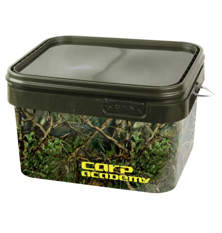 Carp Academy Eimer 10L Camo Kübel mit Deckel-Tackle Boxen-JJ-Fishing