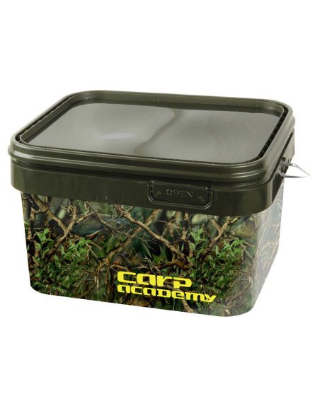 Carp Academy Camo Eimer 5L mit Deckel Kübel Boilie Box-Tackle Boxing-JJ-Fishing