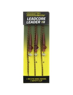 Carp Academy Leadcore Leader 3 Stück 75cm 35lb Safty Clip System-Leader & Leadcore-JJ-Fishing 2