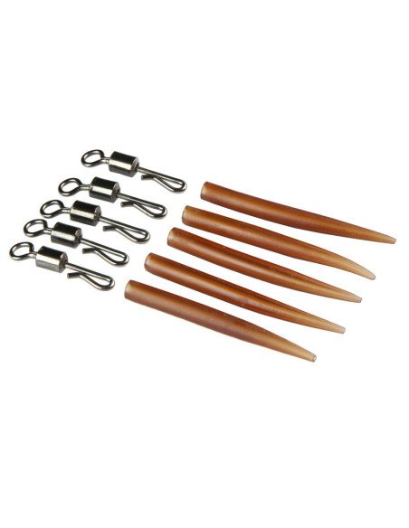 Carp Academy Quick Change Swivel & Anti Tangle Sleeves 5 Stück-Vorfachmaterial & Montage-Zubehör-JJ-Fishing