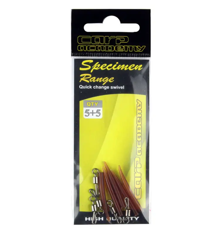 Carp Academy Quick Change Swivel & Anti Tangle Sleeves 5 Stück-Vorfachmaterial & Montage-Zubehör-JJ-Fishing
