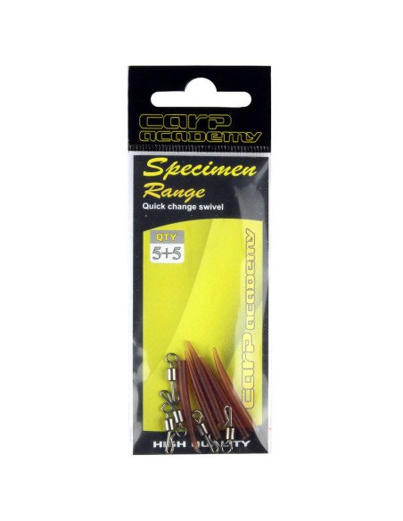 Carp Academy Quick Change Swivel & Anti Tangle Sleeves 5 Stück-Vorfachmaterial & Montage-Zubehör-JJ-Fishing