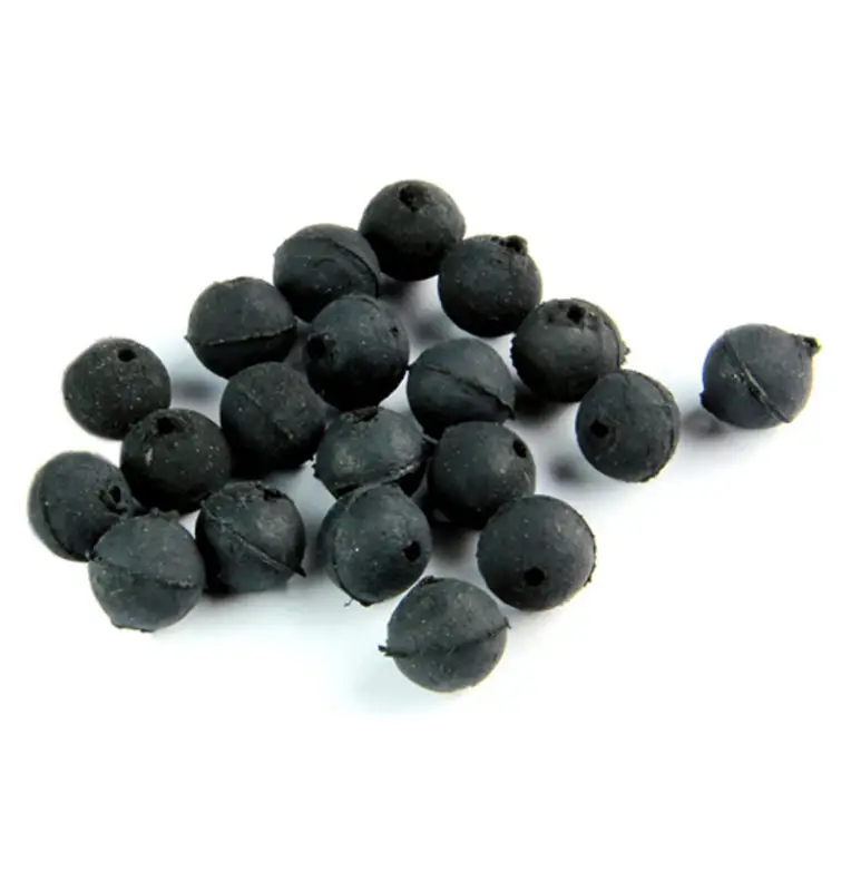 Carp Academy Rubber Beads 20 Stück 8mm schwarze Gummiperlen-Stopper & Baitscrews-JJ-Fishing