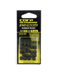 Carp Academy Rubber Beads 20 Stück 8mm schwarze Gummiperlen-Stopper & Baitscrews-JJ-Fishing 2