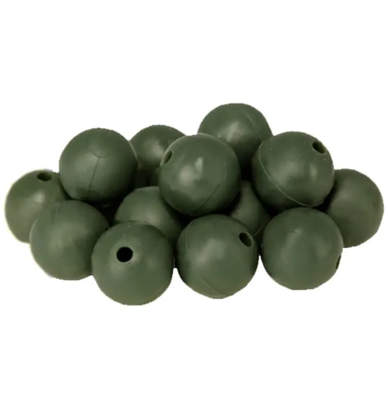 Carp Academy Soft Plastic Beads 20 Stück 6mm grün Pufferkugeln-Stopper & Baitscrews-JJ-Fishing