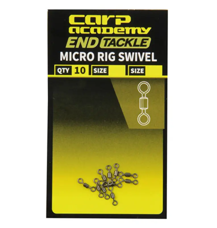 Carp Academy Micro Rig Swivel 10 Stück XS D-Rig Wirbel-Swivels-JJ-Fishing