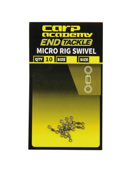 Carp Academy Micro Rig Swivel 10 Stück XS D-Rig Wirbel-Swivels-JJ-Fishing