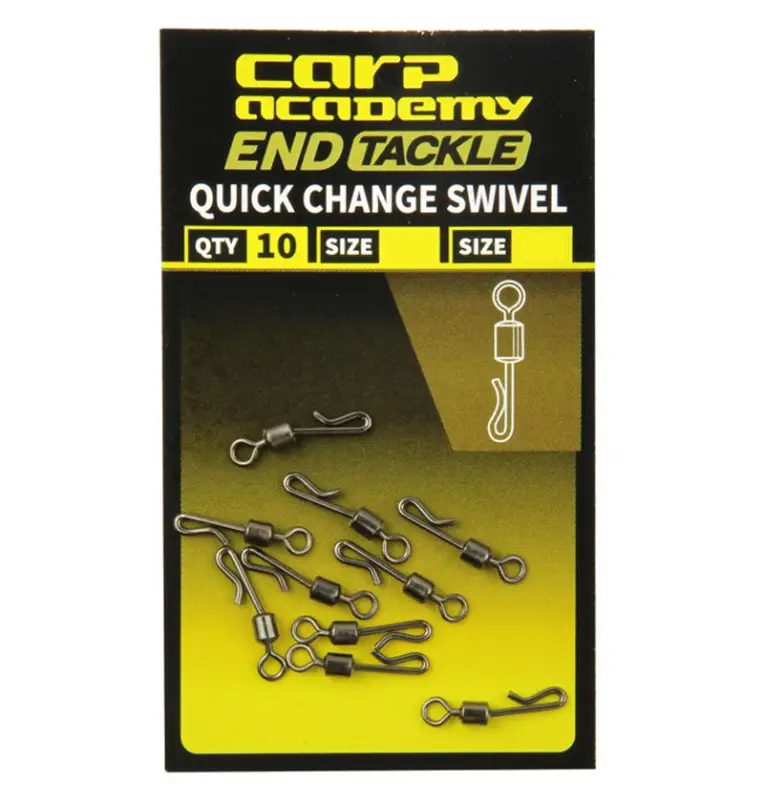 Carp Academy Quick Change Swivel M Schnellwechsel Wirbel End Tackle-Swivels-JJ-Fishing
