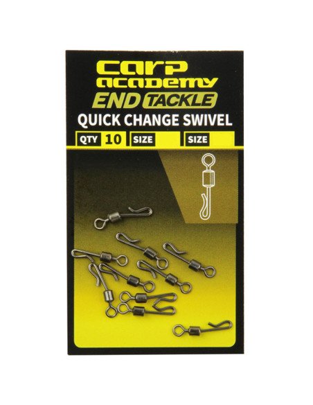 Carp Academy Quick Change Swivel M Schnellwechsel Wirbel End Tackle-Swivels-JJ-Fishing