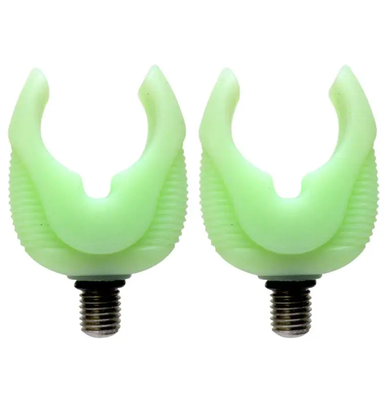 Carp Academy Fluo Rod Rest L 2 Stk. Rutenauflagen Nachtleuchtend Gummi Rutschfest-Rod pads-JJ-Fishing