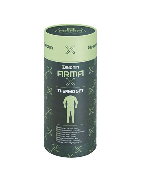 Delphin ArmaX L Thermo Set Shirt und Hose Extra Warm mit Transportbox-Clothing Sets-JJ-Fishing