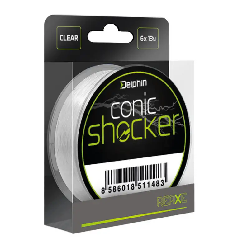 Delphin Conic SHOCKER Line 0,20mm-0,35mm 6x 13m konische monofile Method Feeder (REAXE) Schlagschnur-Vorfachmaterial & Montag...
