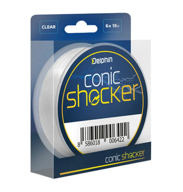 Delphin Conic SHOCKER Line 0.30mm-0.50mm 6x13m Monofil Schlagschnur Konisch-Leader material & mounting accessories-JJ-Fishing