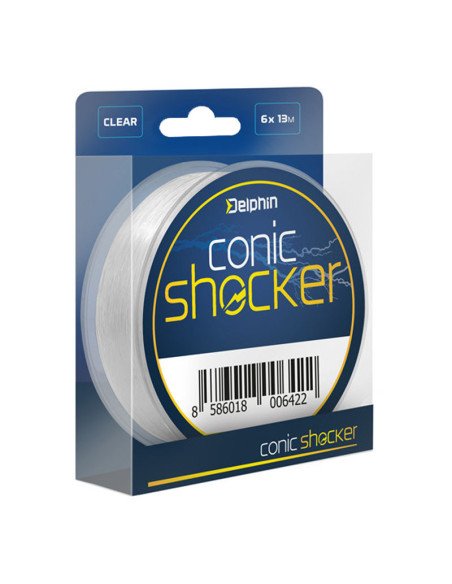 Delphin Conic SHOCKER Line 0.30mm-0.50mm 6x13m Monofil Schlagschnur Konisch-Leader material & mounting accessories-JJ-Fishing