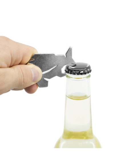 Delphin CARPENER Schlüsselanhänger 1 Stück Silber mit Flaschenöffner-Angelzubehör-JJ-Fishing