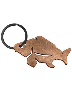 Delphin CARPENER Schlüsselanhänger 1 Stück Bronze mit Flaschenöffner-Angelzubehör-JJ-Fishing